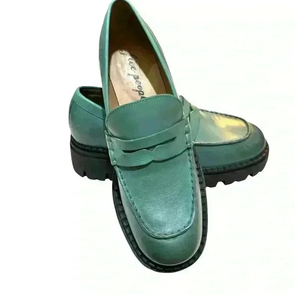 Free People Lyra Lug Sole Loafers Women EU 39.5 US 9-9.5 - Picture 4 of 14
